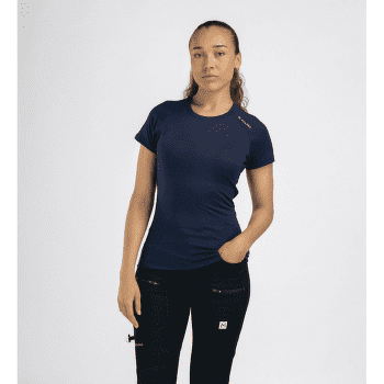 T-shirt a manches courtes Aclima LightWool 140 Trail Tee Women Navy Blazer
