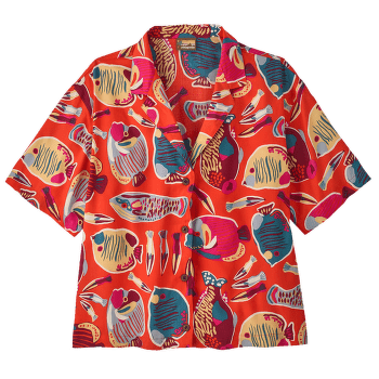 Chemises a manches courtes Patagonia Tidal Threads Shirt Wrasse: Pollinator Orange