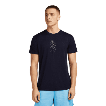 T-shirt a manches courtes Icebreaker Merino 150 Tech Lite SS Tee Lancewood Men Midnight Navy