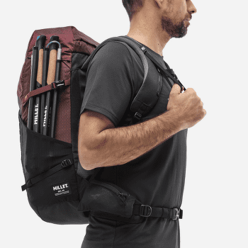 Sac a dos Millet UBIC 25 E-BLACK/DARK RED