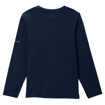 T-shirt a manches longues Columbia Dobson Pass™ Long Sleeve Graphic Tee Boys Collegiate Navy, Hike On 467