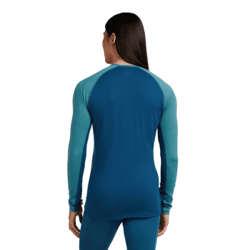 T-shirt a manches longues Icebreaker Merino 200 ZoneKnit™ LS Crewe Men ATLANTIS/TOPAZ/CB