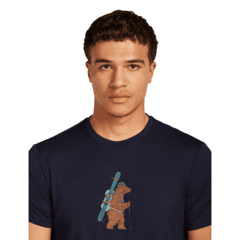 T-shirt a manches courtes Icebreaker Merino 150 Tech Lite SS Tee Bear Tour Men Midnight Navy