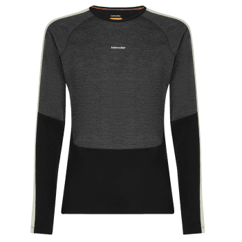T-shirt a manches longues Icebreaker Merino 200 Oasis+ LS Crewe Men BLACK/JET HTHR/UNDYED/CB