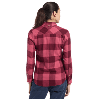 Chemises a manches longues La Sportiva RAMBLER FLANNEL SHIRT WOMEN Redwood/Rosebay