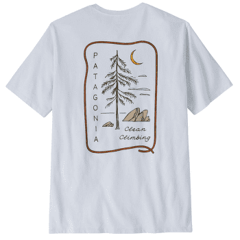 T-shirt a manches courtes Patagonia Clean Climb Roots Responsibili-Tee Men White