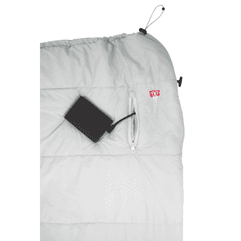 Insert de sac de couchage Grüezi bag Feater - The Feet Heater Light Light Grey