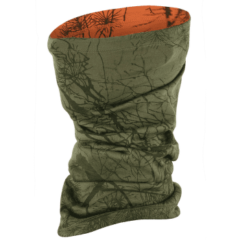 Cache-cou Fjällräven Lappland Neck Gaiter Green Camo-Orange Multi Camo