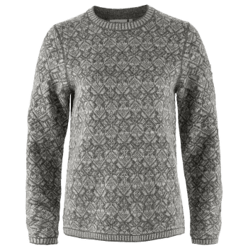 Pull Fjällräven Snow Round Neck Sweater Women Grey 020