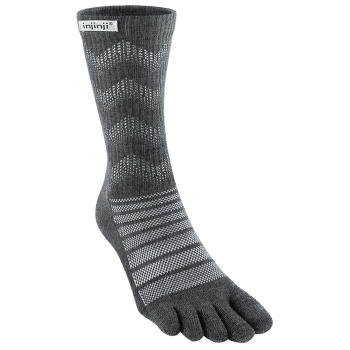 Chaussettes Injinji OUTDOOR MIDWEIGHT CREW WOOL SLATE