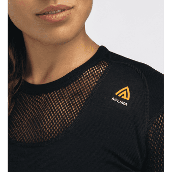 T-shirt a manches longues Aclima WoolNet Crew Neckt Women Azure Blue / Jet Black