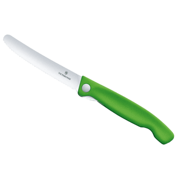 Couteau Victorinox Swiss Classic Foldable Paring knife, wavy Green