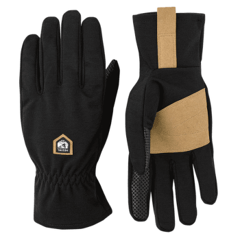 Gants Hestra Merino Windwool Liner - 5 finger Svart