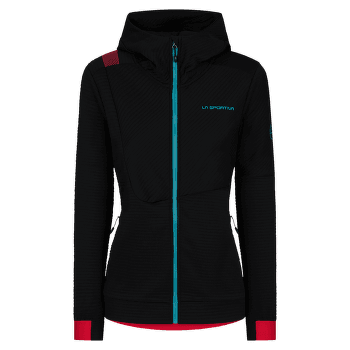 Sweat-shirt La Sportiva MOOD HOODY Women Black/Hibiscus
