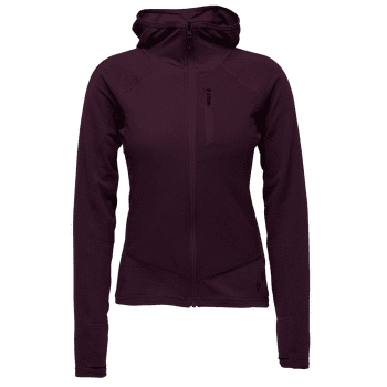 Sweat-shirt Black Diamond Coefficient LT Hybrid Hoody Women Blackberry