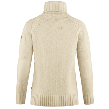 Pull Fjällräven Övik Cable Knit Roller Neck Women Chalk White