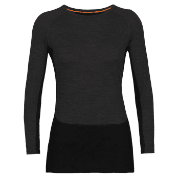 T-shirt a manches longues Icebreaker 200 ZoneKnit LS Crewe Women JET HTHR/BLACK/METRO HTHR/CB