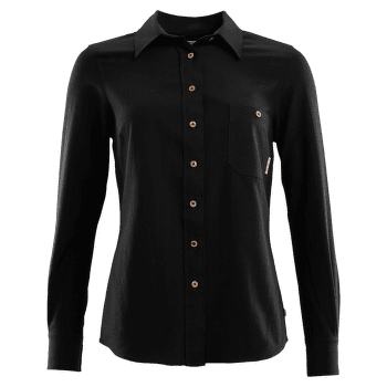 T-shirt a manches courtes Aclima LeisureWool Woven Wool Shirt Women Jet Black