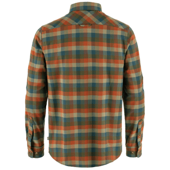 Chemises a manches longues Fjällräven Lappland Stretch Flannel Shirt Men Laurel Green-Autumn Leaf