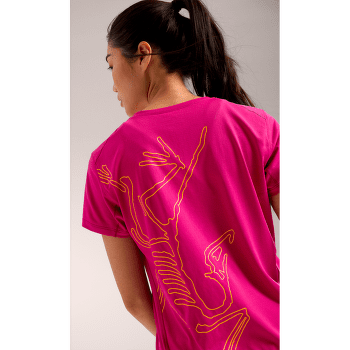 T-shirt a manches courtes Arcteryx Taema Arc´Bird Crew SS Women Black Heather