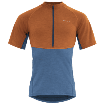 T-shirt a manches courtes Devold Standal Merino Tee Zip Neck Men 258A Blue