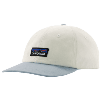 Casquette de baseball Patagonia P-6 Label Trad Cap Birch White w/Fleck Blue