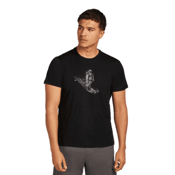 T-shirt a manches courtes Icebreaker Merino 150 Tech Lite SS Tee Skiing Yeti Men BLACK