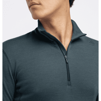 T-shirt a manches longues Aclima WarmWool Mock Neck Shirt Men Green Gables