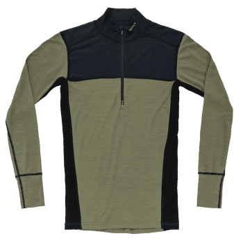 T-shirt a manches longues Devold Lauparen Merino 190 Zip Neck Men 284A INK/LICHEN/BLACK
