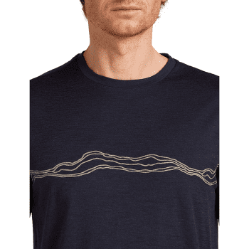 T-shirt a manches courtes Icebreaker Merino 150 Tech Lite SS Tee Mountain Pulse Men Midnight Navy