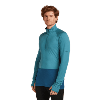 T-shirt a manches longues Icebreaker Merino 200 ZoneKnit™ LS Half Zip Men ATLANTIS/TOPAZ/CB