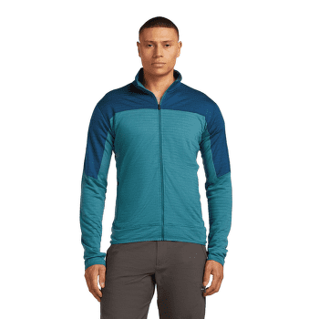 Sweat-shirt Icebreaker Merino Blend 300 RealFleece™ Descender LS Zip Men TOPAZ/ATLANTIS/CB