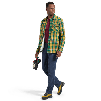 Chemises a manches longues La Sportiva RAMBLER LINED FLANNEL SHIRT MEN Night Sky/Savana