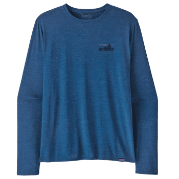 T-shirt a manches longues Patagonia L/S Cap Cool Daily Graphic Shirt Men 73 Skyline: Clement Blue X-Dye