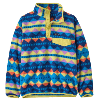 Sweat-shirt Patagonia Lightweight Synch Snap-T Pullover Kids Diamond Stripe: Uplift Blue