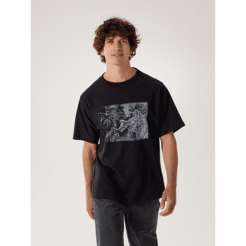 T-shirt a manches courtes Arcteryx Kragg Cotton Lithographica SS Men Black