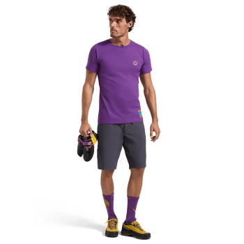 T-shirt a manches courtes La Sportiva Climbing on the Moon T-Shirt Men Nero/Giallo