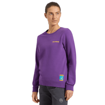 T-shirt a manches longues La Sportiva Climbing on the Moon Sweatshirt Women Fucsia/Giallo
