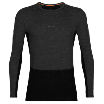 T-shirt a manches longues Icebreaker 200 ZoneKnit LS Crewe Men JET HTHR/BLACK/METRO HTHR/CB