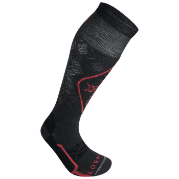 Chaussettes hauteur genou Lorpen T2 SKI LIGHT ECO Women GREY/RED