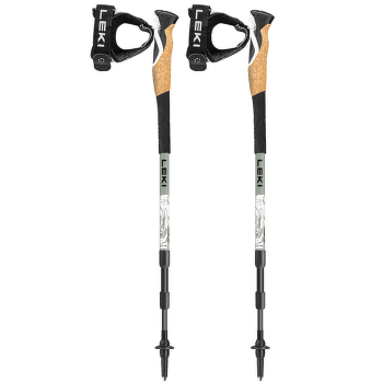 Trou Leki Cross Hike Carbon envy-white-black