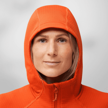 Sweat-shirt Fjällräven Abisko Grid Fleece Hoodie Women Breeze Blue