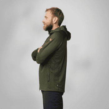 Sweat-shirt Fjällräven Abisko Grid Fleece Hoodie Men Mountain Blue