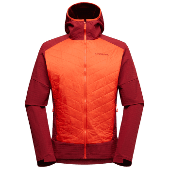 Veste La Sportiva KAP HYBRID HOODY Men Cherry Tomato/Sangria