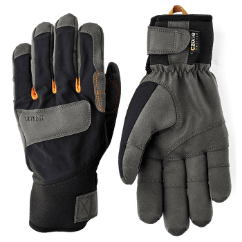 Gants Hestra Ergo Grip Delta HDry - 5 finger Black / Dark grey