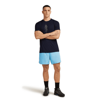 T-shirt a manches courtes Icebreaker Merino 150 Tech Lite SS Tee Lancewood Men Midnight Navy