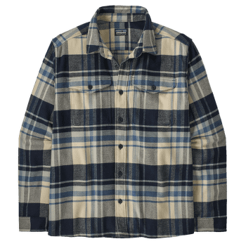 Chemises a manches longues Patagonia Fjord Flannel Shirt Men Hibernate: Sunken Blue