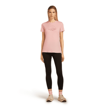 T-shirt a manches courtes Icebreaker Merino 150 Tech Lite SS Tee Sunrise Summit Women BLUSH