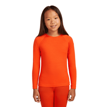 T-shirt a manches longues Icebreaker Oasis LS Crewe Kids Gritstone HTHR