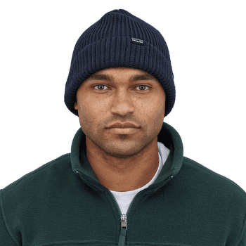 Casquettes Patagonia Fishermans Rolled Beanie Contrast Stripe: Black